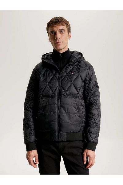 Tommy hilfiger black sale jacket mens