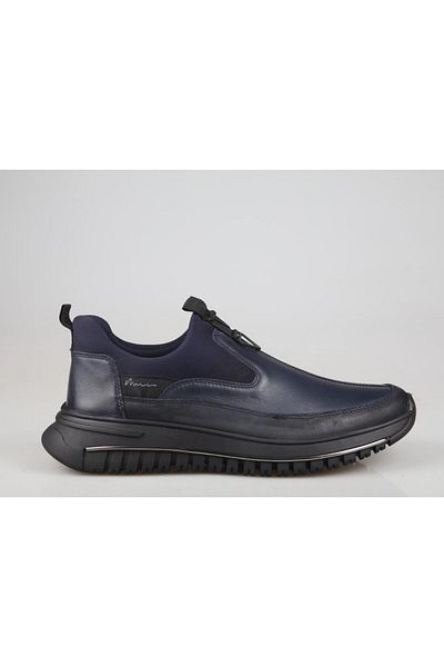 MARCOMEN Ανδρικά παπούτσια casual 14086 από γνήσιο δέρμα Navy Blue