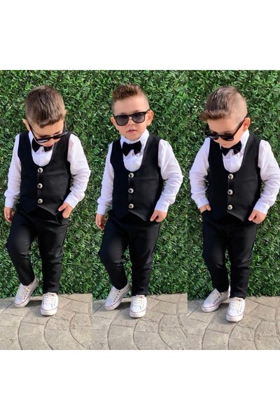 SİYAH YELEKLİ TAKIM