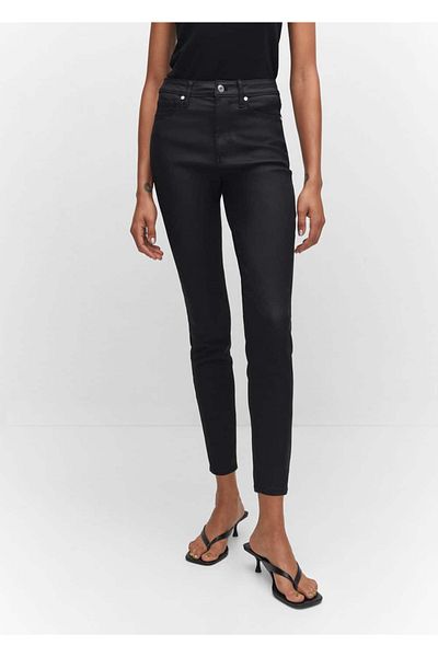 MANGO Woman High waisted skinny jeans with candles