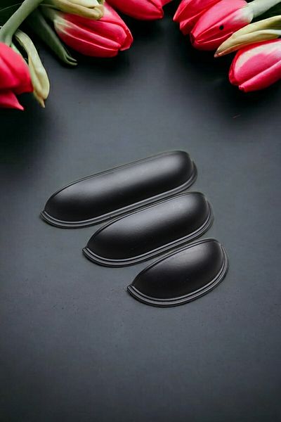 Dizaynhouse Mâner pentru midii Black Dish 128 mm - Mânere pentru mobilă - 128 mm
