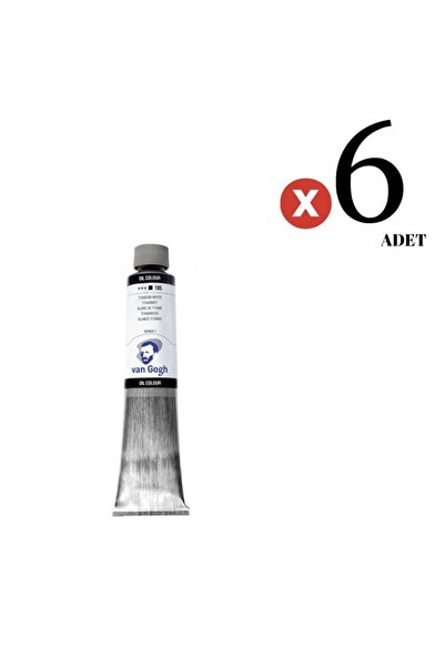 Talens Van Gogh Yağlı Boya 200ml 105 Titanium White 6 Adet Set