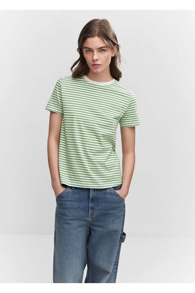 MANGO Woman T-shirt από 100% βαμβάκι