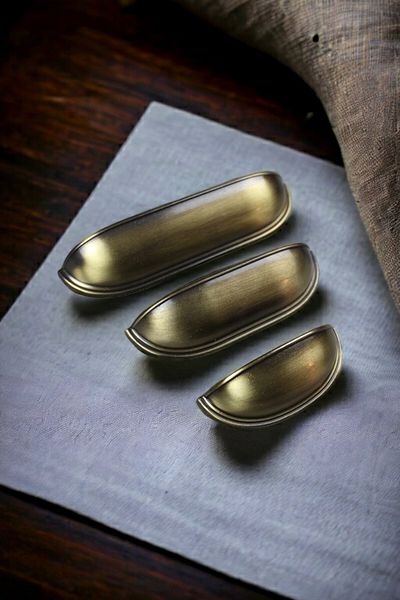 Dizaynhouse 96 mm Antique Dish Handle Cabinet and Drawer Handle