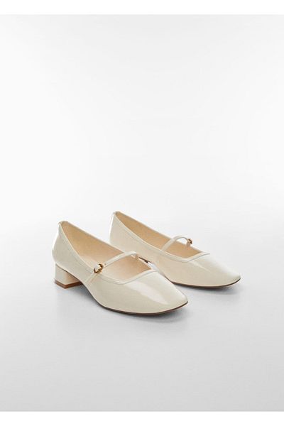 MANGO Woman Pantofi cu toc cu cataramă