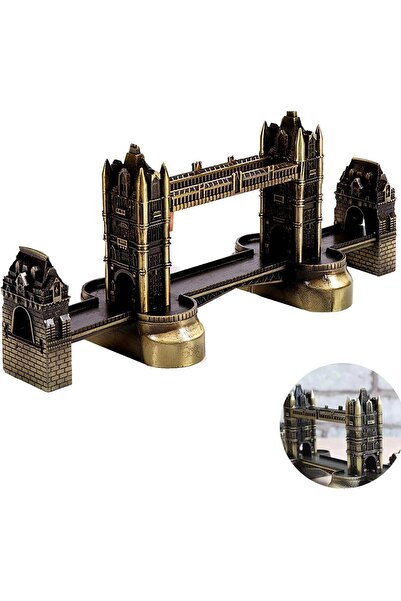 Dünyadan Hediyeler Vintage Metal İngiltere London Tower Bridge Biblo Antik Br...