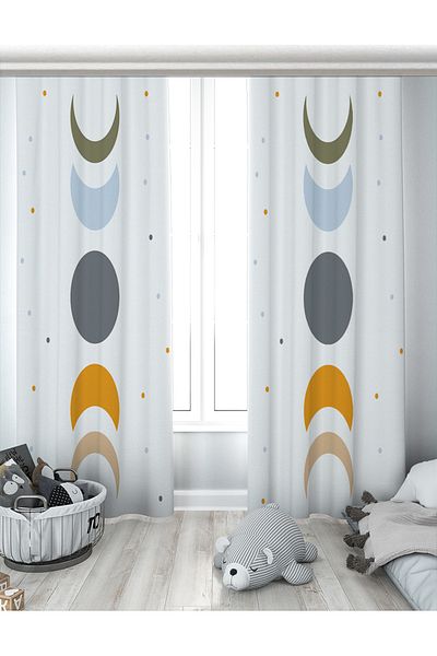 Evperest Moon Phase Model Double Winged Background Curtain EPP117