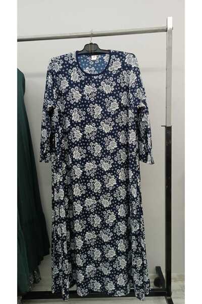 MBtekstil فستان الأم بطول كبير من الصوف الفسكوزي عالي الجودة وألوان زاهية لا ...