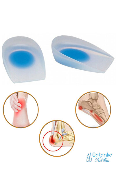 Gelenke Topuk Dikeni Tabanlık Silikon Topukluk Gizli Jel Yastık
