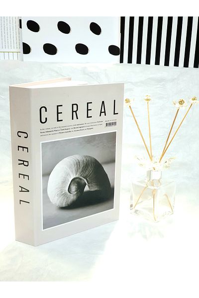 Saccura Decor Decorative Box, Cereal Snail Gray Book Box, Decorative Book Box