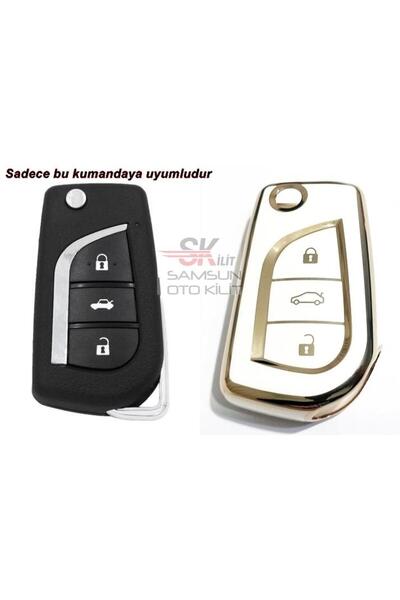 skilit samsun oto kilit لتويوتا كورولا أوريس أفينسيس هايلكس نانو مفتاح التحكم 3 مفاتيح بيضاء