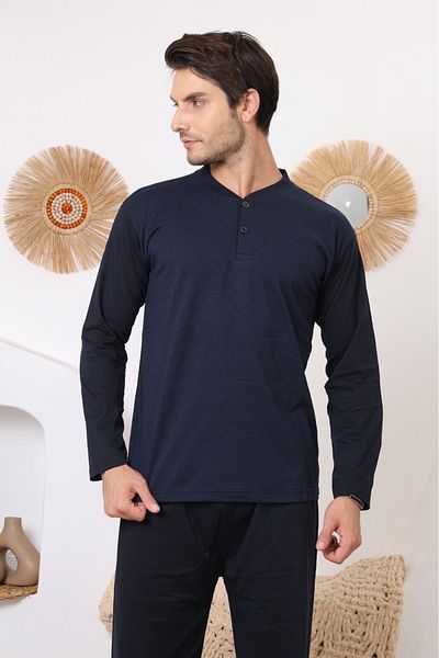 Rimoli SOUPRAVA PÁNSKÉHO PYŽAMA 100% BAVLNA JACQUARD