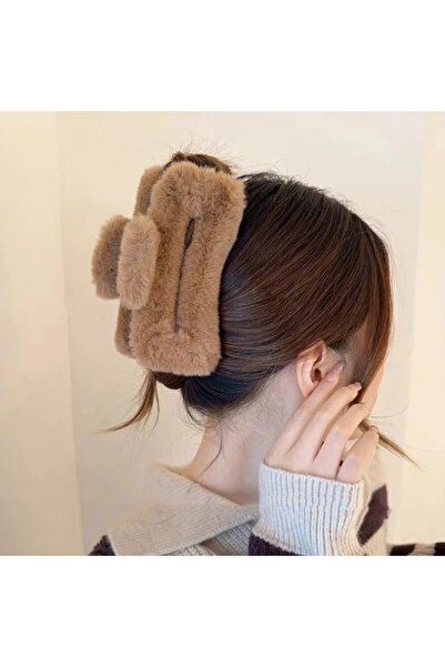 MutluBiDünya Vintage Maxi Boy Peluş Mandal Toka