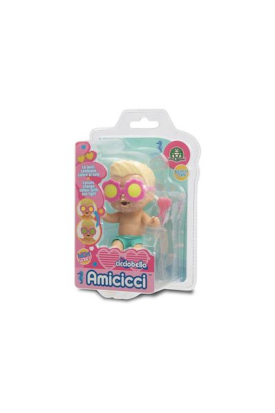 Cicciobello Amiccici Beach Time W6 - نظارات على شكل قلب برتقالي