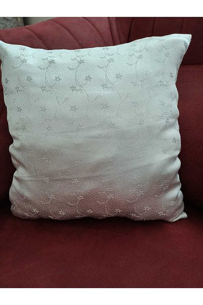 RAY TİCARET 2 Pcs White Pillow / Throw Pillow Case