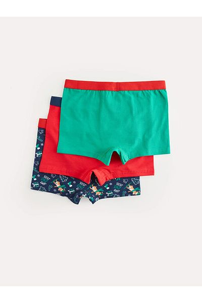 LC Waikiki LCW Kids Χριστουγεννιάτικο θέμα Boy's Boxer 3 τμχ