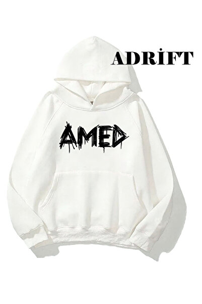 Tarzsokak Unisex Amed Sweatshirt Hoodie Kapşonlu Beyaz