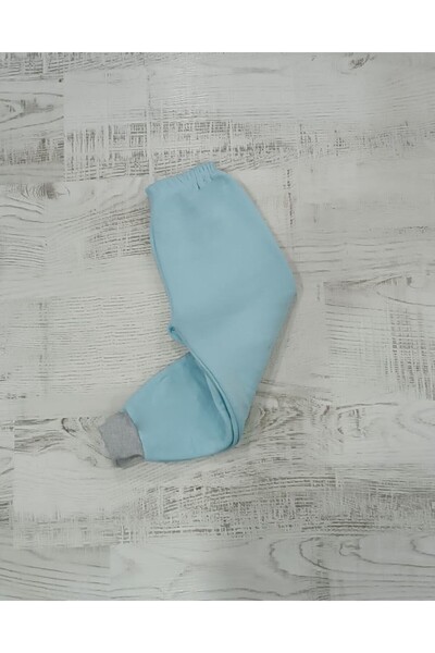 MBtekstil Kışlık 3 İplik Şardonlu Çok Kalın Compact Penye Çocuk Alt Eşofmanı