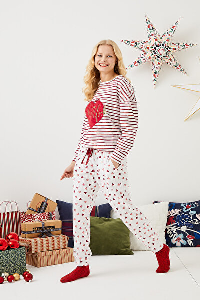 ENNA MODA New Season 100% Cotton Fabric Premium Pajamas Set, Dowry Pajamas Set