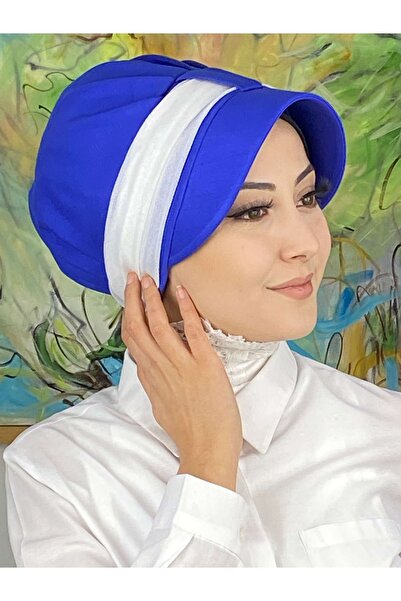 BUTİKAMBAR Velcro beli šifonski šal šešir