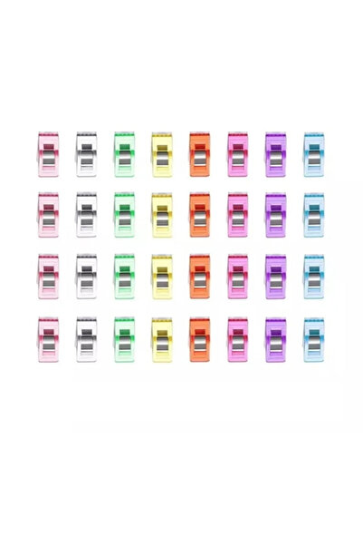 Sewing Machine Bazaar Singer Beko Zetina Bındallı Janome 50 Pieces Colorful Fabric Latches (50 Pieces)