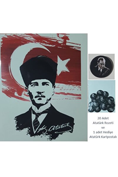 Kağıtay 10 Kasım - Atatürk Rozeti - 20 Adet
