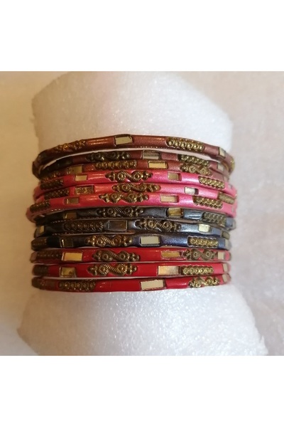 Butik Tülin Kadın otantik el yapımı seramik 4 renk kombin minik kare aynalı p...