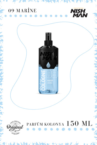 NISHMAN 09 Marine Tıraş Sonrası Kolonya / Special Edition 150 ml