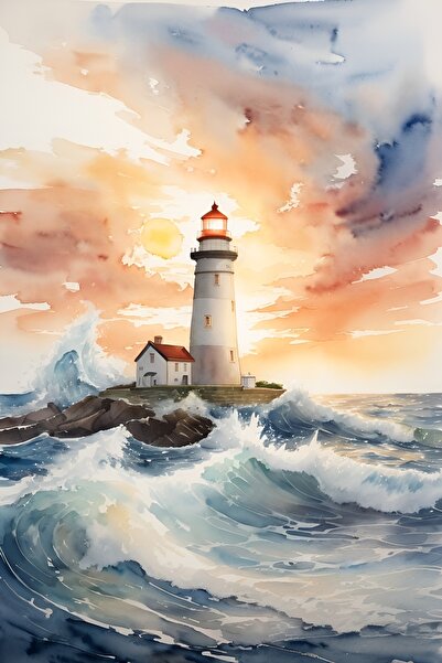 LİLYHOBBYLAND Renkli Baskılı Sayılarla Boyama Hobi Seti (Çerçeveli-Büyük Boy)...