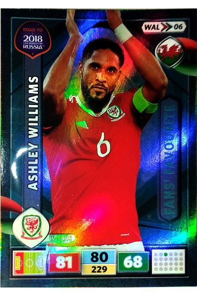 Panini ASHLEY WILLIAMS FANS FAVOURITE ROAD TO RUSSIAN