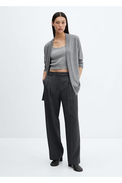 MANGO Woman Dünne Strickjacke
