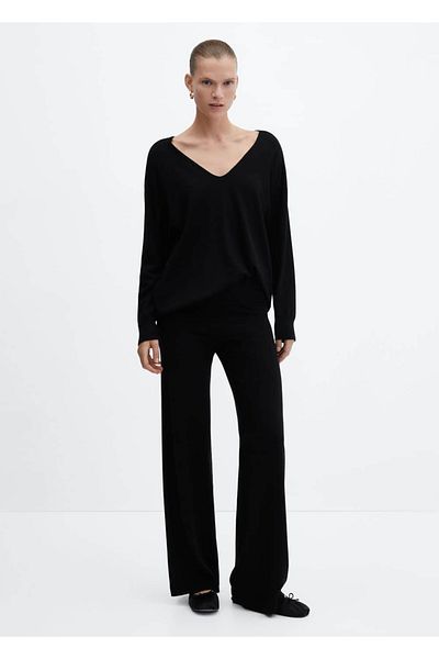 MANGO Woman Knitwear wideleg pants