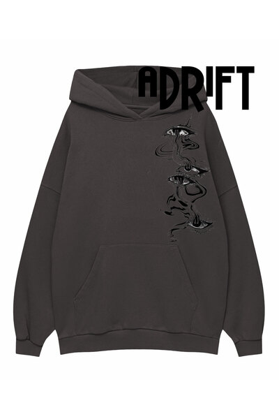 Tarzsokak Unisex majica sa specijalnim dizajnom za oči, kapuljača, dimljena