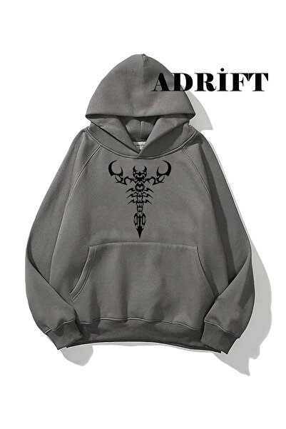 Adrift Unisex A Krep dukserica sa kapuljačom