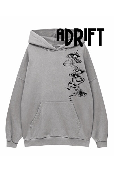 Tarzsokak Hanorac unisex cu design special pentru ochi, gri