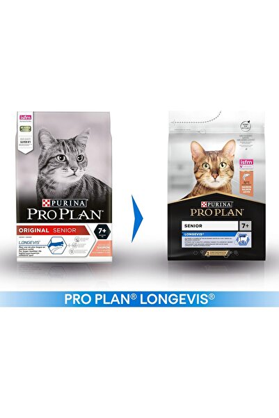 Pro Plan +7 Senior Somonlu Yaşlı Kedi Maması 3 KG - meta pet