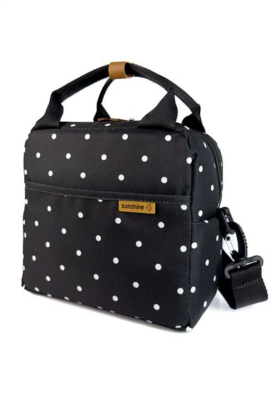 SUNSHINE Black Polka Dot Lunch Bag Thermal Bag Lunch Bag