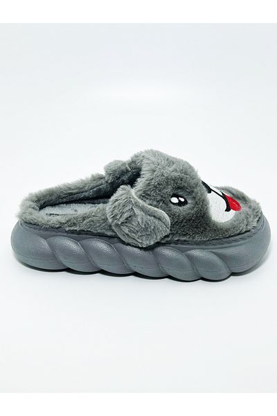 ZSHOES Χειμερινές παντόφλες σπιτιού με βελούδινο σχέδιο με ψηλή σόλα