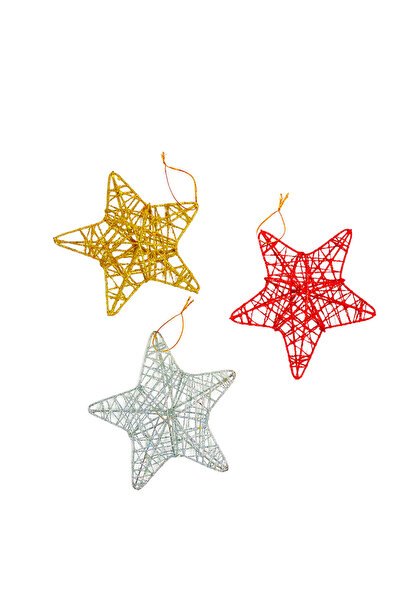 Yusuf Dirik YD Party Supplies Звезден мотив - триизмерна украса за елха с бле...