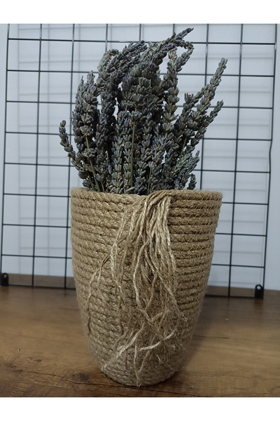 Pınar Gündoğdu Collection Wicker Vase Flower Pot Basket