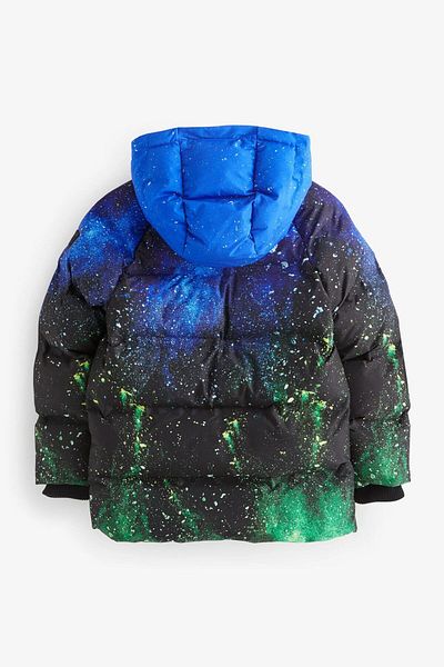 Next Baby Fleece Lined Galaxy Padded Puffer Jacket