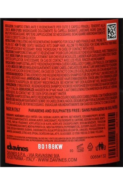 Davines Energizing 1000ml Shampoo - Anti-Shedding for Fine and Brittle Hair [71252] BSecrets.Y148