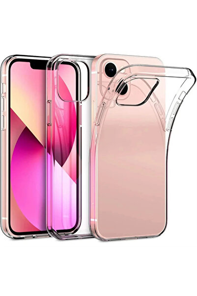 HyperAge حافظة سيليكون شفافة متوافقة مع iPhone 13 / 14، غطاء مطور للكاميرا مق...