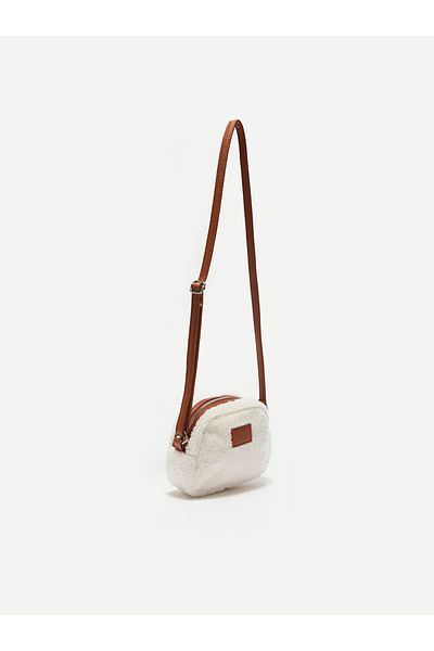 LC Waikiki حقيبة كتف نسائية من القطيفة من LCW ACCESSORIES