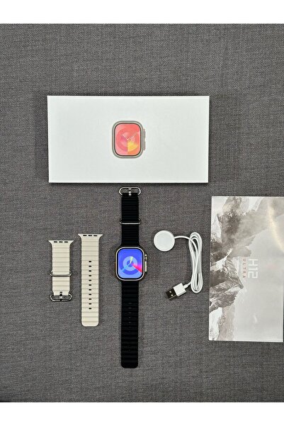 Wearfitpro Watch 9 H12 Ultra Plus Se Aktif Pusula Oyun Modu 2024 Model 49mm V...