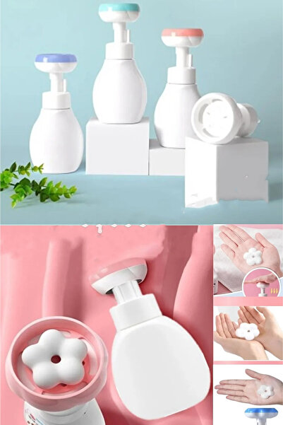 AYGÖREN HOME Flower Shaped Foam Dispenser Liquid Soap Dispenser 300 Ml Hand Foam Dispenser Assortment
