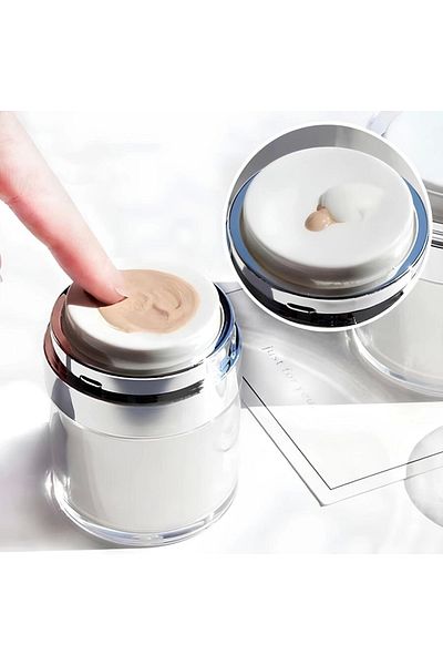 Yenigeldi قطعة واحدة من علبة كريم التجميل المحمولة للسفر - قابلة لإعادة التعبئة