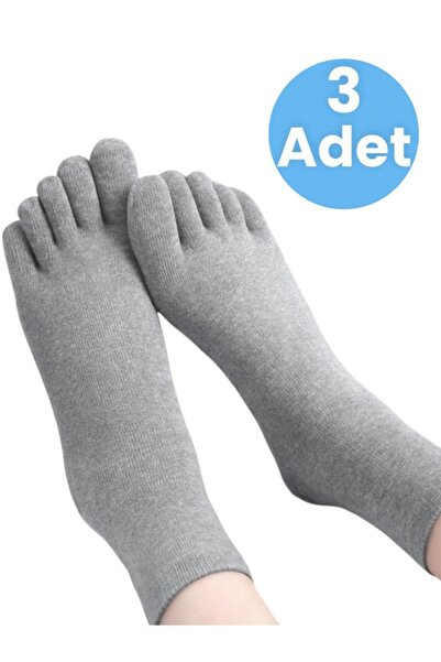 Trenderrs Жіночі антибактеріальні бамбукові пальчикові шкарпетки, 3 пари, роз...