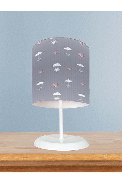 MASAL ODAM Baby and Children's Room Heart and Cloud Balloon Patterned Lampshade
