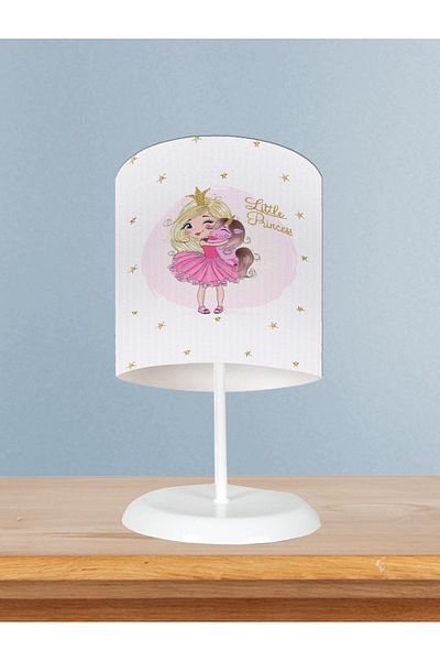 MASAL ODAM Home Baby and Children's Room Little Princess Patterned Lampshade